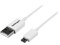 2m ホワイト micro USB2.0ケーブル USB A(オス)-USB micro-B(オス)変換アダプタ USBPAUB2MW 商品画像1：123market