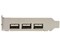 High Speed USB 2.0 4ポート増設PCI Expressカード ロープロファイル対応 外部ポート x3 / 内部ポート x1 PEXUSB4DP 商品画像4：123market