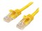 1m カテゴリー5e LANケーブル イエロー RJ45コネクタ(ツメ折れ防止カバー付き) イーサネット対応Cat5e UTPケーブル 45PAT1MYL 商品画像1：123market