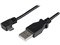 充電&同期用 Micro USB L型右向きケーブル 1m USB A オス - USBマイクロ オス 24/30 AWG USBAUB1MRA 商品画像1：123market