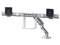 HX デスクデュアルモニターアーム アルミニウム 32インチ(4.5～15.9kg)まで対応 45-476-026 商品画像2：123market