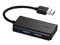 USB3.0 バスパワー 3ポート ハブ ブラック BSH3U100U3BK 商品画像1：123market