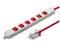 TAP-HPM6-1R (レッド) 医用接地プラグ付き電源タップ (3P・6個口・1m) 商品画像1：eONE