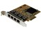 ギガビットイーサネット4ポート増設PCI Express対応ネットワークLANアダプタカード 4x Gigabit Ethernet拡張用PCIe NIC/LANボード ST1000SPEX43 商品画像1：123market