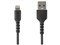 ライトニングケーブル 1m ブラック Apple MFi認証iPhone充電ケーブル 高耐久性 Lightning - USB ケーブル RUSBLTMM1MB 商品画像1：123market