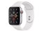 Apple Watch Series 5 GPS+Cellularモデル 44mm MWWC2J/A[シルバーアルミニウムケースとホワイトスポーツバンド]/新品未開封/メーカー保証付/送料無料 商品画像1：イータイムズアキバ