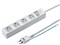 TAP-SH3425MGSW 3P・4個口オートシャッター付き電源タップ (一括集中スイッチ・マグネット付き・2.5m) 商品画像1：eONE