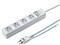 TAP-SH3450MGSW 3P・4個口オートシャッター付き電源タップ (一括集中スイッチ・マグネット付き・5m) 商品画像1：eONE