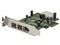 ロープロファイル対応IEEE 1394a 1ポート/1394b 2ポート増設PCI Expressカード 9ピンFireWire 800 x2/6ピンFireWire 400 x1対応 内部電源コネクタ搭載 PEX1394B3LP 商品画像1：123market