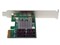 PCI Expressカード/x2/PCIe 2.0-4ポート SATA 3.0/HyperDuo機能/アレイ(RAID)コントローラー/標準&ロープロファイルブラケット/PCIe 増設 拡張 変換 インターフェース アダプターボード PEXSAT34RH 商品画像3：123market
