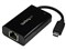 有線LANアダプター/USB Type-C-RJ45/USB 3.1/ギガビットイーサネット/USB PD 2.0/Thunderbolt 3 互換 US1GC30PD 商品画像1：123market