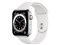 Apple Watch Series 6 GPS+Cellularモデル 44mm M09D3J/A [シルバーステンレススチールケース/ホワイトスポーツバンド] 商品画像1：家電専門店