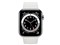 Apple Watch Series 6 GPS+Cellularモデル 44mm M09D3J/A [シルバーステンレススチールケース/ホワイトスポーツバンド] 商品画像2：家電専門店
