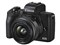 EOS Kiss M2 EF-M15-45 IS STM レンズキット [ブラック] キャノン ミラーレス一眼カメラ 商品画像1：SYデンキ
