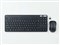 無線キーボード/薄型/メンブレン式/抗菌/コンパクトサイズ/マウス付/ブラック TK-FDM109MKBK 商品画像1：123market