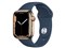 Apple Watch Series 7 GPS+Cellularモデル 41mm MN9K3J/A [ゴールドステンレススチールケース/アビスブルースポーツバンド] 商品画像1：SMART1-SHOP