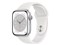MP6K3J/A[シルバー/ホワイトスポーツバンド] APPLE Apple Watch Series 8 (GPSモデル） スマートウォッチ 商品画像1：SYデンキ