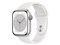 MP4A3J/A [シルバー/ホワイトスポーツバンド]  Apple Watch Series 8 GPS+Cellularモデル 41mm Apple【延長保証対象外】 商品画像1：@Next
