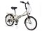 MYPALLAS MF204KURVE-BE (マットベージュ) 折畳自転車 20インチ シマノ６段変速 LEDオートライト 商品画像2：eONE