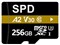 マイクロSDカード 256GB microSDXCカード  SPD Nintendo Switch 動作確認済  R:100MB/s W:80MB/s UHS-I U3 V30 4K動画録画 アプリ最適化 Rated A2対応 CLASS10 5年保証  商品画像1：spdonline