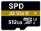 microSDXC 512GB SPD UHS-I U3 V30 4K動画録画 アプリ最適化 Rated A2対応 100MB/s CLASS10 Nintendo Switch/DJI OSMO /GoPro /Insta360 ONE X2 動作確認済 商品画像1：spdonline