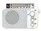 アイワ【aiwa】ホームラジオ ホワイト 電池長持ち長寿命設計 AR-A20W★【家庭用電源と乾電池の2電源対応 防災】 商品画像1：家電のSAKURAchacha
