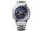 カシオ【国内正規品】CASIO G-SHOCK ソーラー アナログデジタル腕時計 FULL METAL フルメタルシリーズ GM-B2100PC-1AJF【シルバー×パープルブルー】 商品画像2：SAKURA MOMO