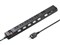 TAP-B108UC-1BK (ブラック) 節電タップ（2P・6個口・1m） 商品画像1：eONE