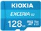 KIOXIA キオクシア EXCERIA G2 microSDXC 128GB Class10 UHS-I U3 A1 V30 LMEX2L128GG2【ネコポス便配送制限12点まで】 商品画像1：秋葉Direct