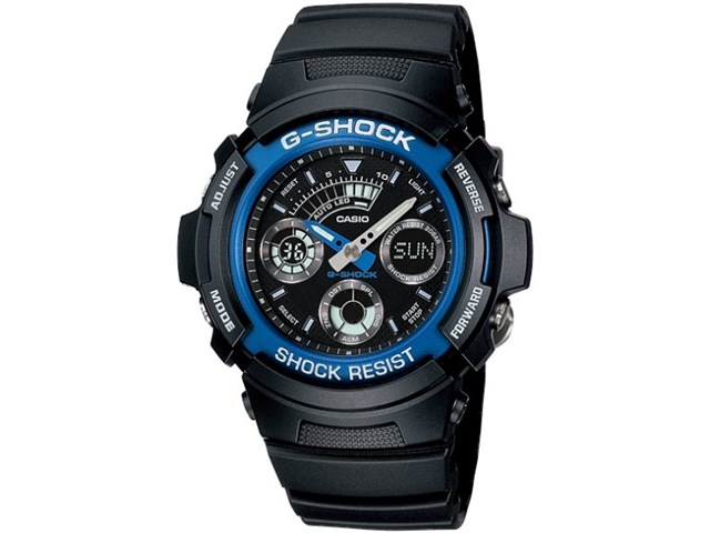 カシオ【国内正規品】G-SHOCK デジアナ腕時計 AW-590 SERIES ブラック