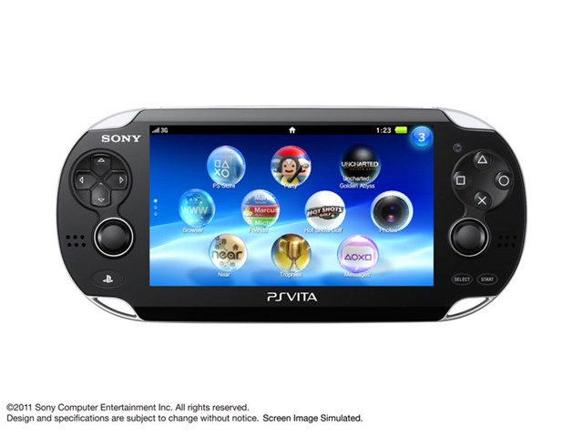 プレステVita PCH-1100 AA01 16GB ソフト 付属 ③ PlayStation Vita (プレイステーション ヴィータ) 3G/Wi-Fiモデル PCH