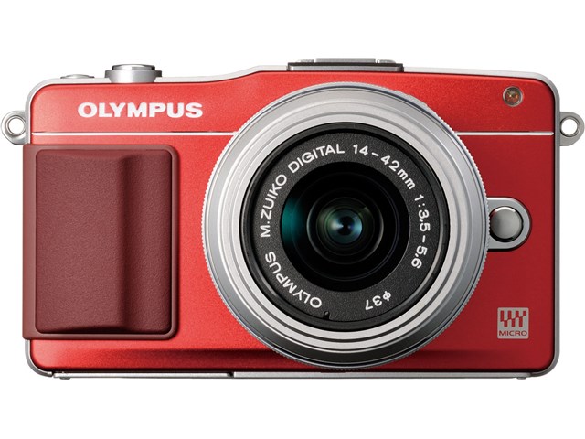 OLYMPUS PEN mini E-PM2 レンズキット [レッド]の通販なら: エスセール [Kaago(カーゴ)]