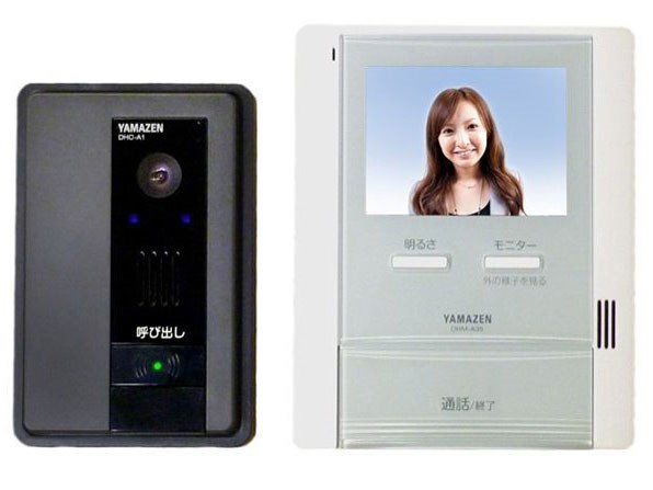 山善 カラーテレビドアホン DH-A35 3.5型TFTカラー液晶ディスプレイ  