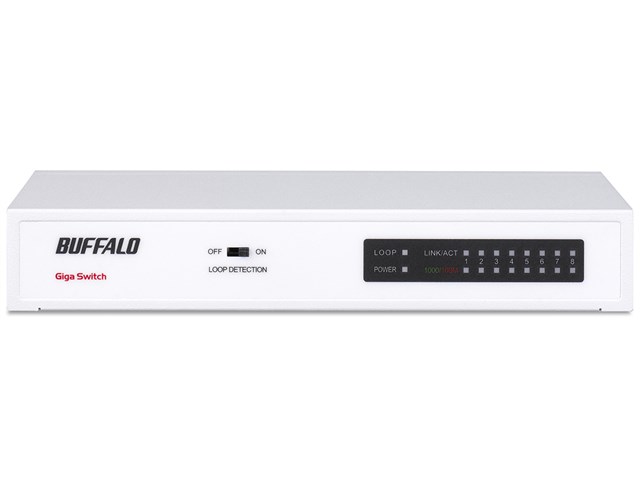 BUFFALO LSW6-GT-8NS/WH 5個 LSW5-GT-8NS/WH [ホワイト]の通販なら: パニカウ PLUS [Kaago(カーゴ)]