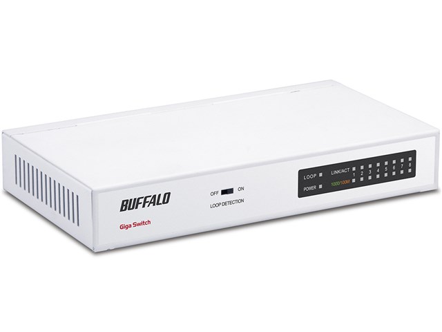 Buffalo - BUFFALO スイッチングハブ LSW5-GT-8NS/WH LSW5-GT-8NS/WH : スイッチングハブ | バッファロー