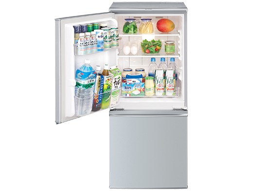 シャープ ボトムフリーザー冷蔵庫 シルバー系 SJ-D14A-Sの通販なら