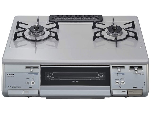 新品][送料無料] リンナイ ガステーブル KGM63VTGL LP グレー 左強火 