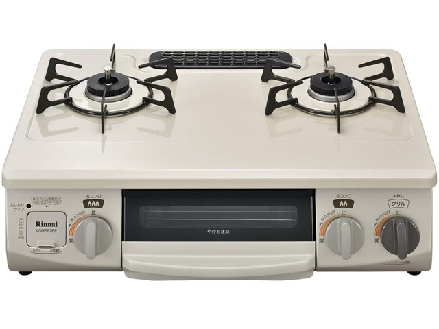 新品][送料無料] リンナイ ガステーブル KGM562BEL -LP LPガス用 左 