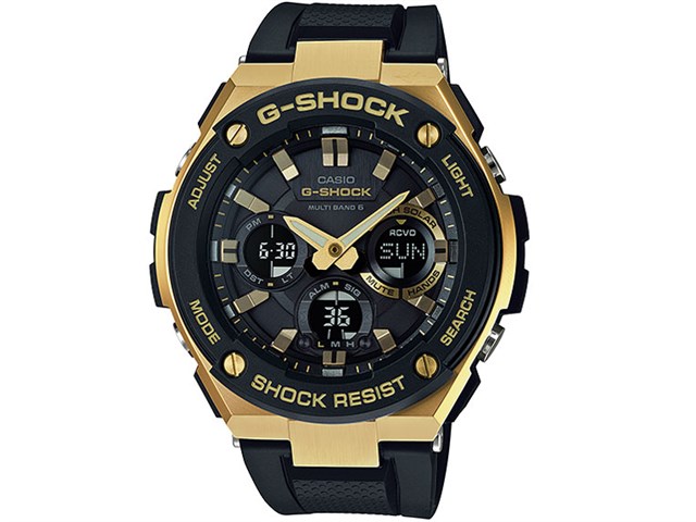 カシオ【CASIO】G-SHOCK ソーラー電波腕時計 G-STEEL GST-W100G-1AJF