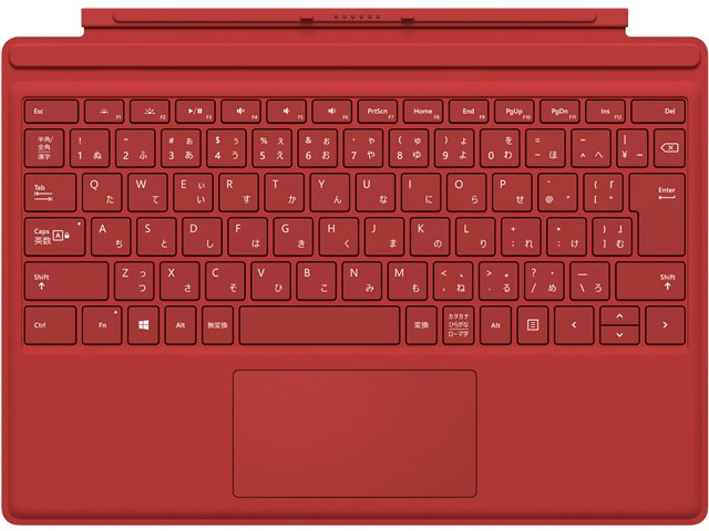 マイクロソフト Surface Pro 4 タイプ カバー QC7-00074 [レッド