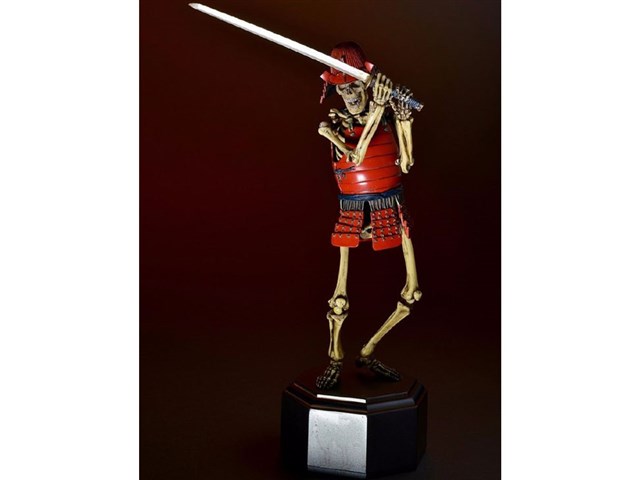 海洋堂/タケヤ式自在置物/KT-010骸骨武者/着彩 タケヤ式自在置物
