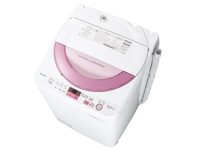 全自動洗濯機 シャープ 6kg ES-GE6A-P 新生活の通販なら: セイカ 