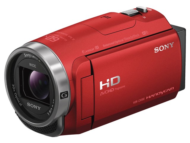 Wi-Fi対応　美品♪ SONY HDR-CX680(R)  レッドSONY