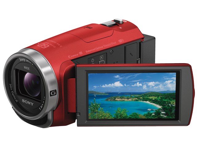 ソニー ビデオカメラ HDR-CX680 R レッド 光学30倍 内蔵メモリー64GB