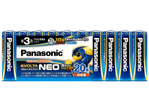 パナソニック【Panasonic】乾電池エボルタネオ単3形20本パック LR6NJ 