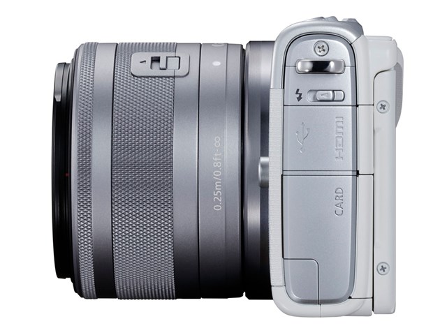 誕生日プレゼント 春和堂Canon ミラーレス一眼カメラ EOS M100 ダブルズームキット ホワイト EOSM100WH-WZK 