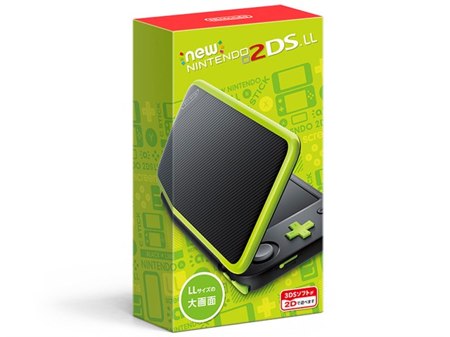 Newニンテンドー2DS LL [ブラック×ライム]の通販なら: World Free Store [Kaago(カーゴ)]