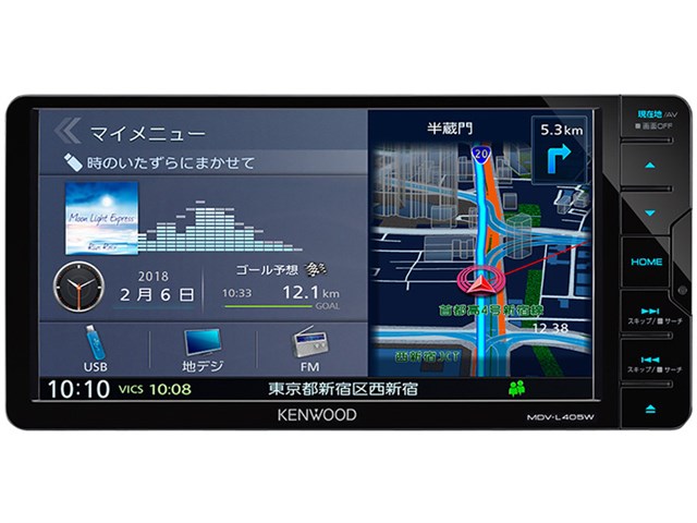 彩速ナビ 7V型ワイドメモリーカーナビ MDV-L405W-