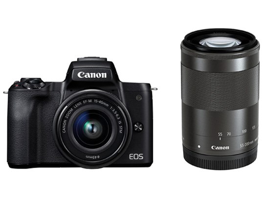 Canon EOS M10 Wズームキット BK 黒 - ミラーレス一眼