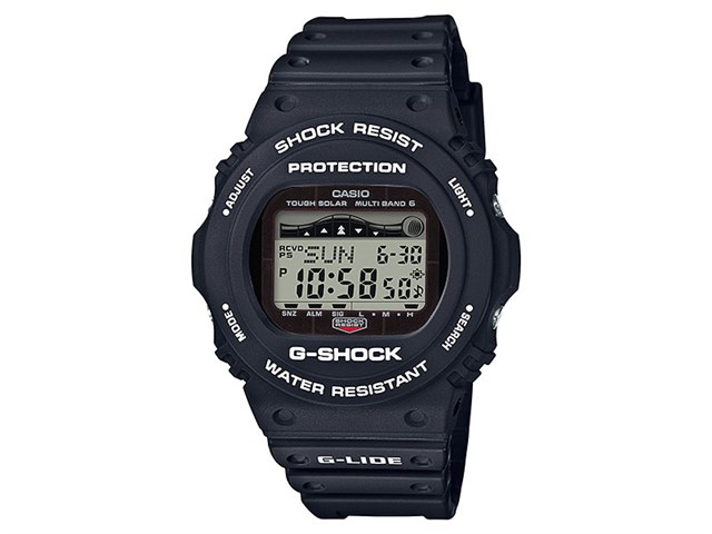 カシオ【G-SHOCK】電波ソーラー腕時計 G-LIDE GWX-5700シリーズ 黒 GWX